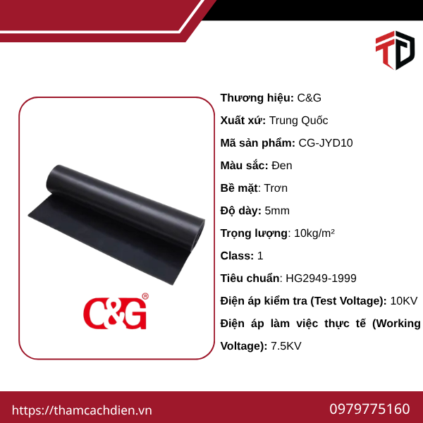 Thảm cách điện CG-JYD 10KV, thảm cách điện 10kv, thảm cao su cách điện 10kv, thảm cách điện dày 5mm 10kv, thảm cách điện cao áp 10kv,