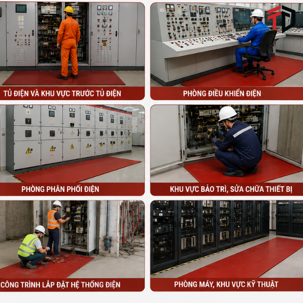 ứng dụng Thảm Cách Điện Osmonics TCD-OS5 5KV/3 Phút