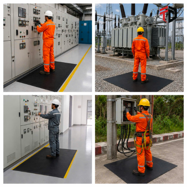 Thảm cách điện SFE Class 3 1x1m 3,20mm 26,5kV