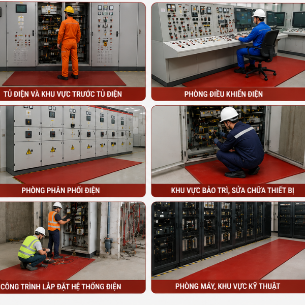 Thảm Cách Điện Osmonics TCD-OS5 5KV, thảm cách điện Osmonics 5KV/3 phút, thảm cách điện hạ áp, thảm cách điện 5kv,
