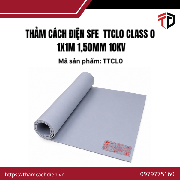 Thảm cách điện SFE Class 0, Thảm cách điện 10kV, Thảm cách điện SFE,