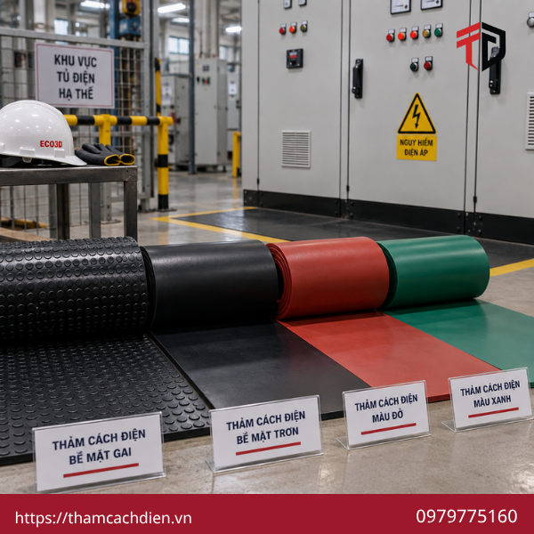 thảm cách điện tủ điện hạ thế, nhà phân phối thảm cao su cách điện, thảm cao su cách điện hạ thế