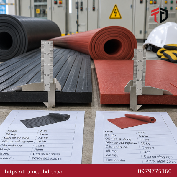 đơn vị cung cấp thảm cách điện, thảm cao su cách điện, thảm cao su cách điện cao áp