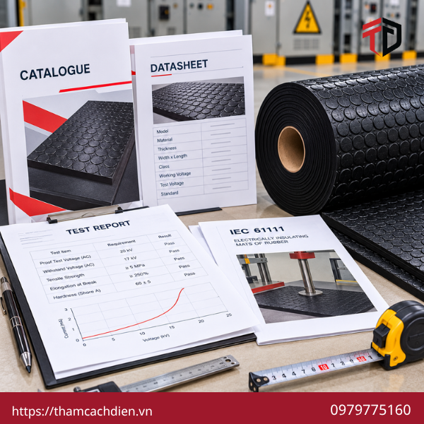 tiêu chuẩn thảm cao su cách điện, thảm cao su cách điện đạt tiêu chuẩn, kiểm tra chất lượng thảm cách điện