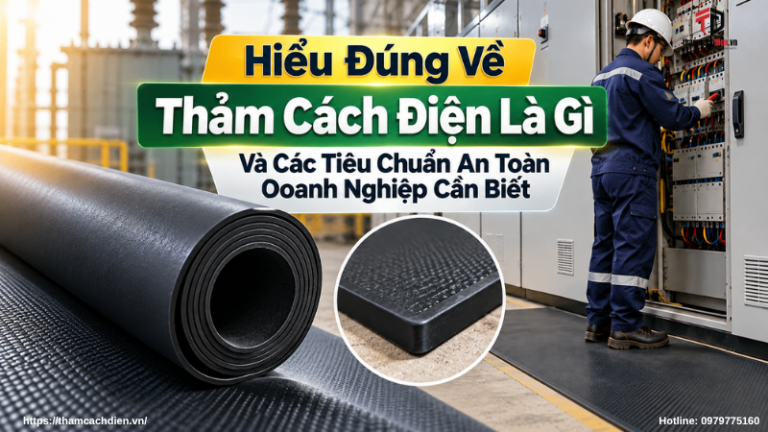 Hiểu Đúng Về Thảm Cách Điện Là Gì Và Các Tiêu Chuẩn An Toàn Doanh Nghiệp Cần Biết
