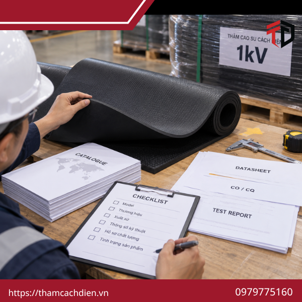 thảm cao su cách điện 1kV, thảm cách điện 1kV, thảm cao su cách điện hạ áp
