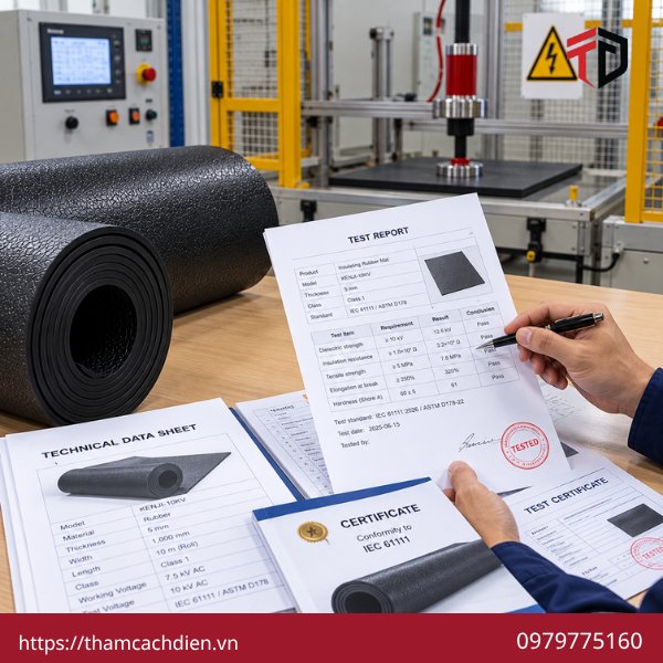 Tiêu chuẩn thảm cách điện, tiêu chuẩn IEC 61111, tiêu chuẩn ASTM D178