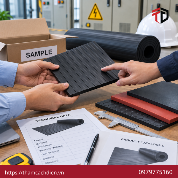 đơn vị cung cấp thảm cách điện, thảm cao su cách điện, thảm cao su cách điện cao áp