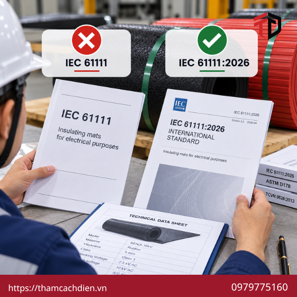 Tiêu chuẩn thảm cách điện, tiêu chuẩn IEC 61111, tiêu chuẩn ASTM D178