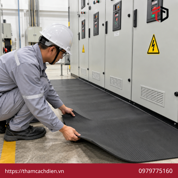 thảm cách điện tiêu chuẩn IEC, tiêu chuẩn IEC 61111, thảm cao su cách điện IEC, thảm cách điện IEC