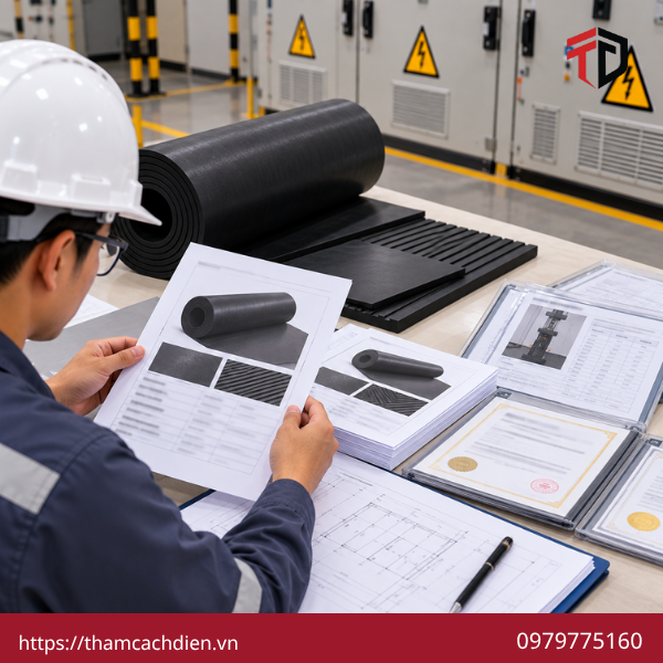 thảm cách điện cho kỹ sư điện, mua thảm cách điện cho doanh nghiệp, thảm cao su cách điện