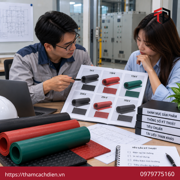 thảm cách điện tủ điện hạ thế, nhà phân phối thảm cao su cách điện, thảm cao su cách điện hạ thế