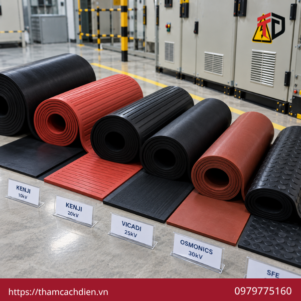 đơn vị cung cấp thảm cách điện, thảm cao su cách điện, thảm cao su cách điện cao áp