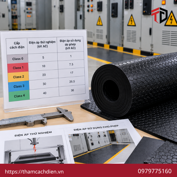 tiêu chuẩn thảm cao su cách điện, thảm cao su cách điện đạt tiêu chuẩn, kiểm tra chất lượng thảm cách điện
