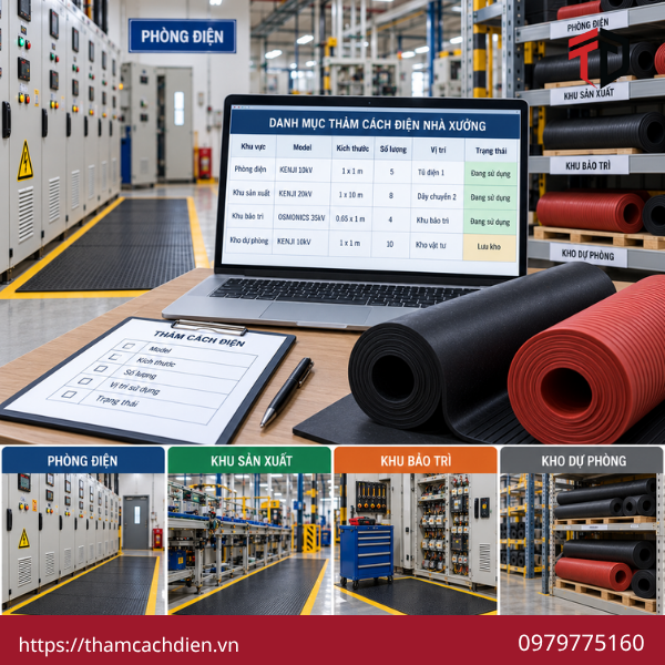 thảm cách điện cho nhà xưởng, nhà cung cấp thảm cách điện, thảm cao su cách điện cho nhà xưởng