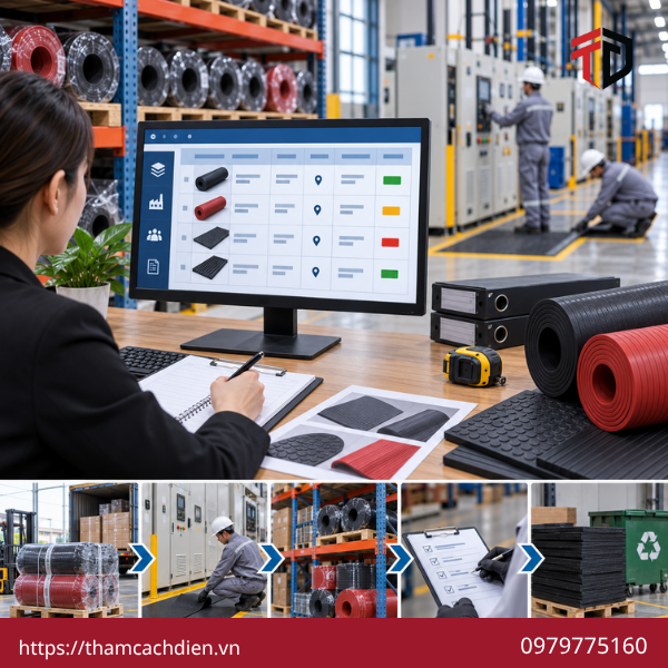 thảm cách điện cho nhà xưởng, nhà cung cấp thảm cách điện, thảm cao su cách điện cho nhà xưởng
