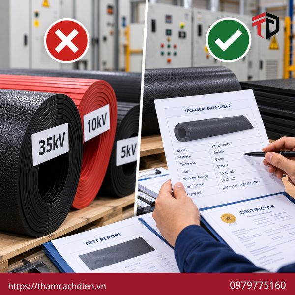 Tiêu chuẩn thảm cách điện, tiêu chuẩn IEC 61111, tiêu chuẩn ASTM D178