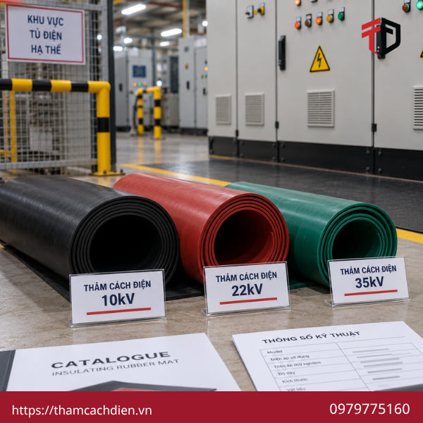 thảm cách điện tủ điện hạ thế, nhà phân phối thảm cao su cách điện, thảm cao su cách điện hạ thế