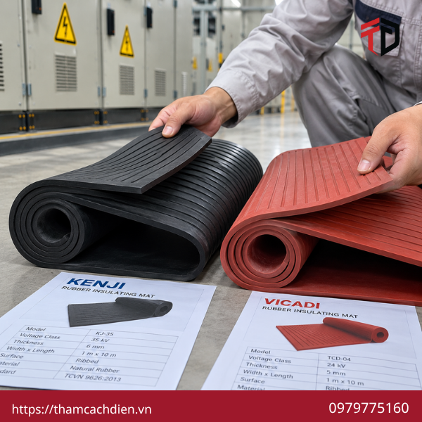 đơn vị cung cấp thảm cách điện, thảm cao su cách điện, thảm cao su cách điện cao áp