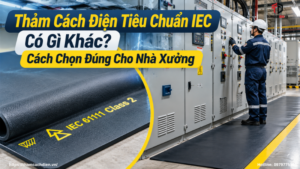 thảm cách điện tiêu chuẩn IEC, tiêu chuẩn IEC 61111, thảm cao su cách điện IEC, thảm cách điện IEC