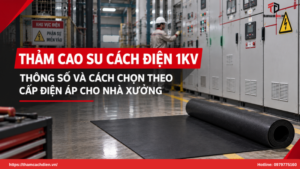 thảm cao su cách điện 1kV, thảm cách điện 1kV, thảm cao su cách điện hạ áp