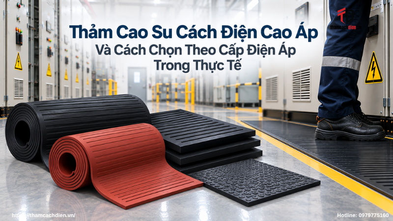 đơn vị cung cấp thảm cách điện, thảm cao su cách điện, thảm cao su cách điện cao áp