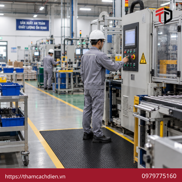 thảm cách điện cho nhà xưởng, nhà cung cấp thảm cách điện, thảm cao su cách điện cho nhà xưởng