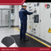Thảm cách điện KENJI 5kV dày 3mm trơn, Thảm cách điện KENJI 5kV dày 3mm trơn màu đen, thảm cao su cách điện KENJI 5kV