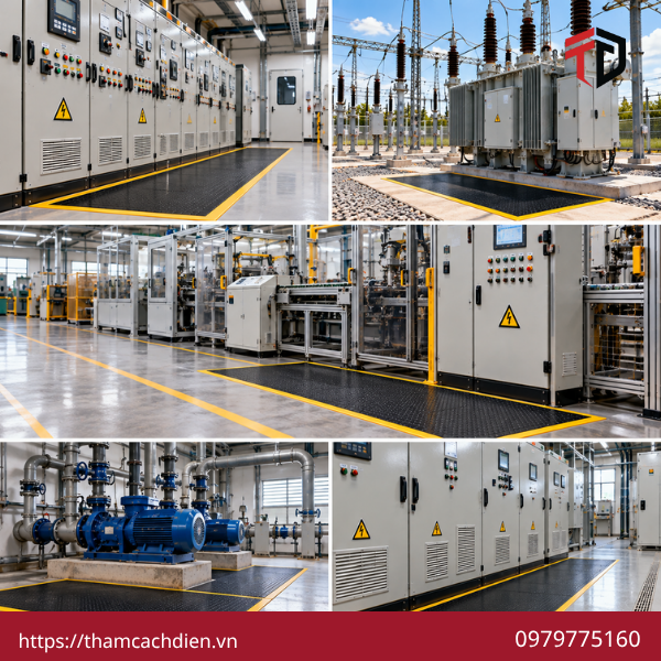 thảm cách điện cho kỹ sư điện, mua thảm cách điện cho doanh nghiệp, thảm cao su cách điện