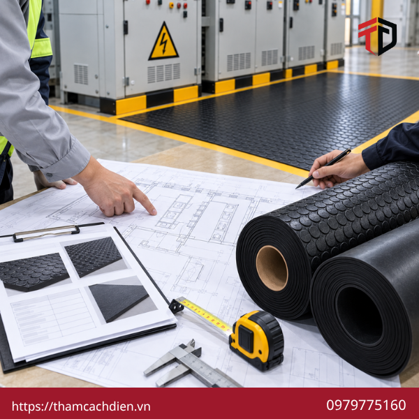 tiêu chuẩn thảm cao su cách điện, thảm cao su cách điện đạt tiêu chuẩn, kiểm tra chất lượng thảm cách điện