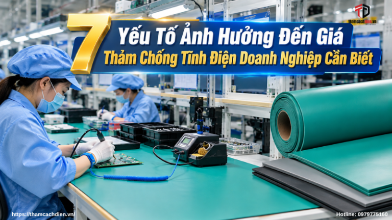7 Yếu Tố Ảnh Hưởng Đến Giá Thảm Chống Tĩnh Điện Doanh Nghiệp Cần Biết