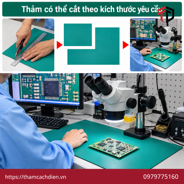 thảm cách điện và thảm chống tĩnh điện, thảm cao su cách điện, thảm chống tĩnh điện ESD