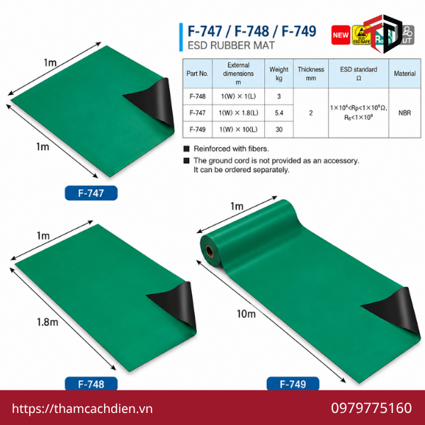 giá thảm chống tĩnh điện, báo giá thảm chống tĩnh điện, giá thảm ESD