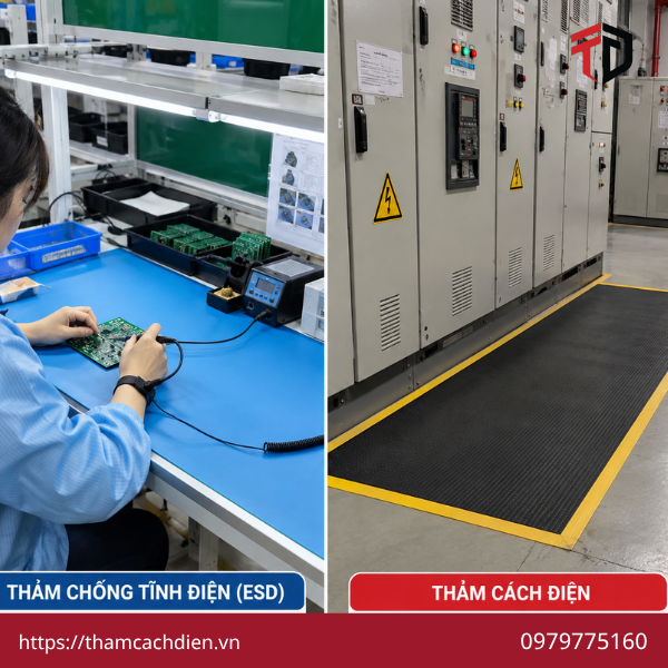 giá thảm chống tĩnh điện, báo giá thảm chống tĩnh điện, giá thảm ESD
