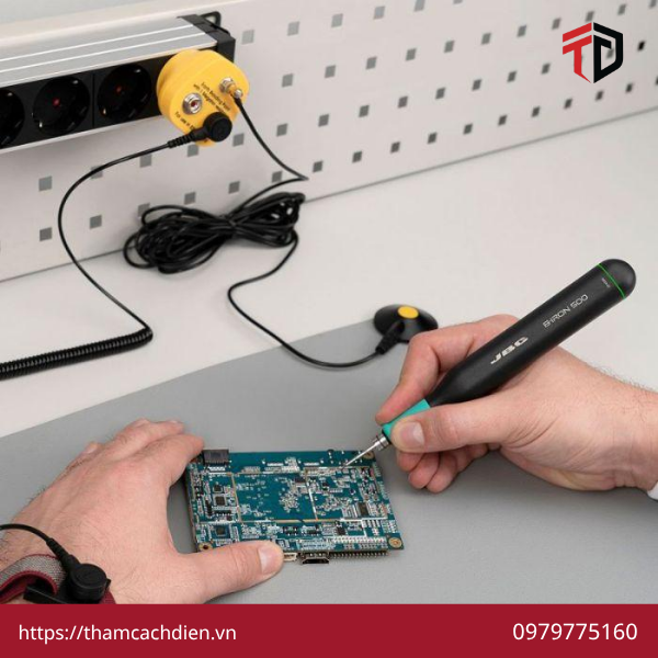 thảm chống tĩnh điện TPHCM, thảm ESD TPHCM, thảm chống tĩnh điện cho nhà máy