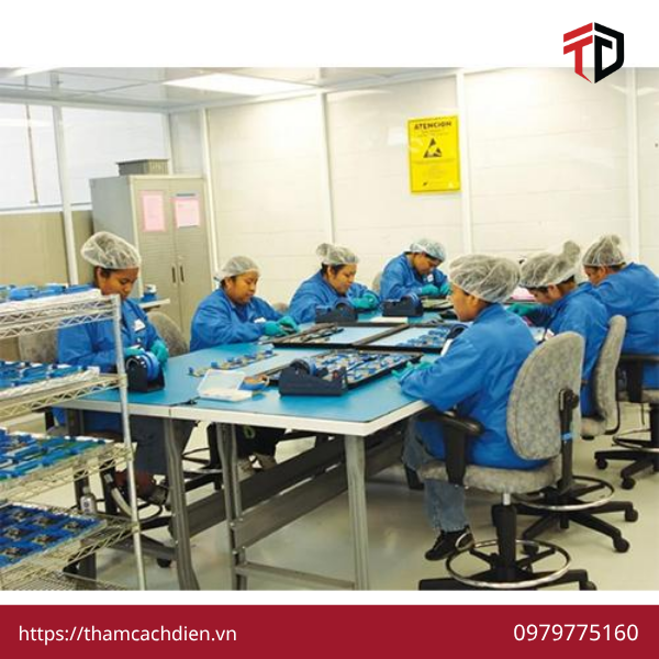 thảm chống tĩnh điện TPHCM, thảm ESD TPHCM, thảm chống tĩnh điện cho nhà máy