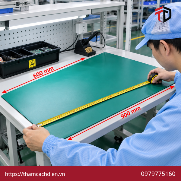 giá thảm chống tĩnh điện, báo giá thảm chống tĩnh điện, giá thảm ESD